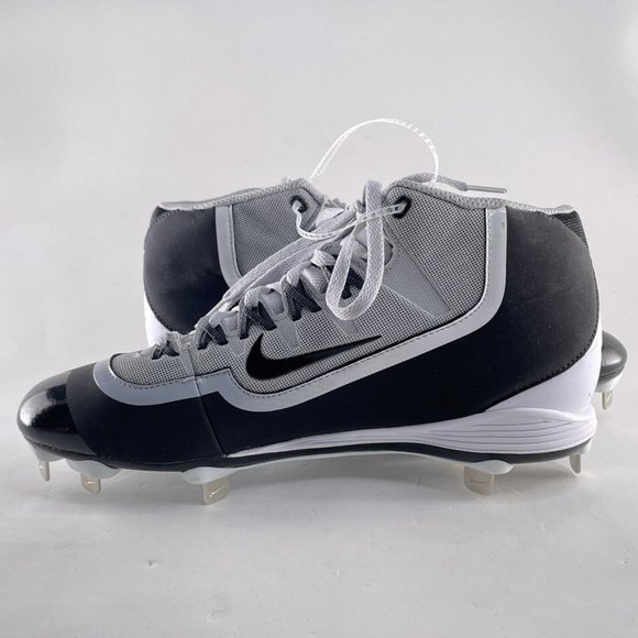 Nike Huarache 2k Filth Pro Metal Baseball Cleats Black Gray 807128-001 Size 7.5 - Picture 5 of 7